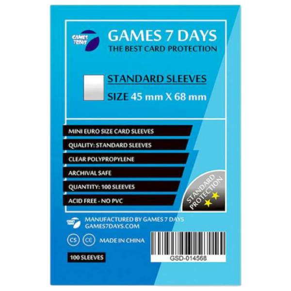 Accesorii pentru jocuri de masă Games 7 Days Standart Protectoare de cărți, 3+ photo 1