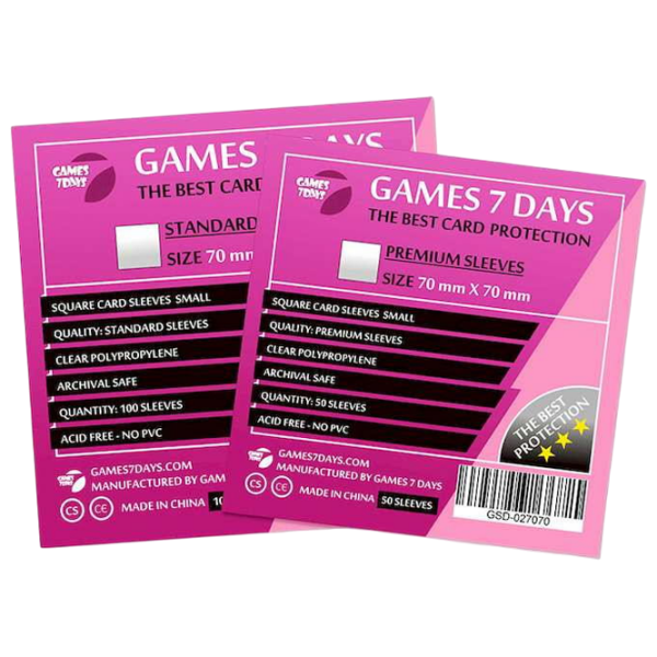 Аксессуары для настольных игр Games 7 Days Standart Протекторы для карт, 3+