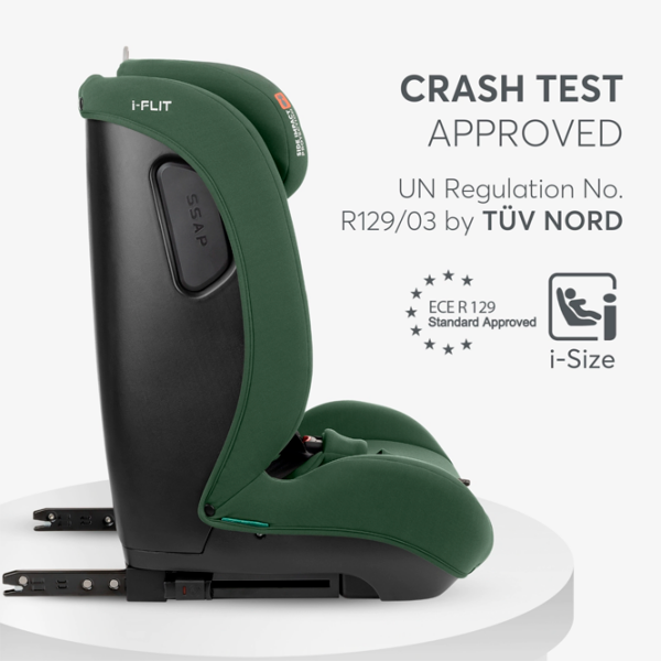 Scaun auto Kikka Boo i-Flit 31002140002 Green 15 luni - 12 ani, 36 kg photo 2