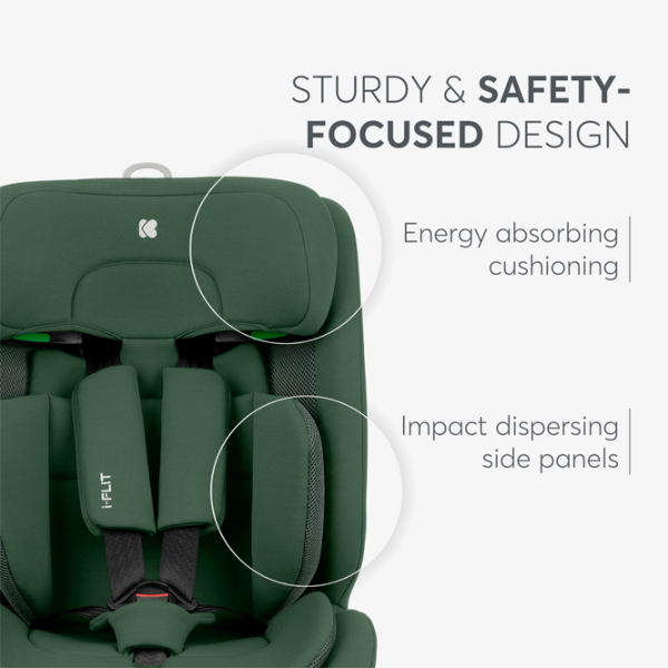 Scaun auto Kikka Boo i-Flit 31002140002 Green 15 luni - 12 ani, 36 kg photo 8