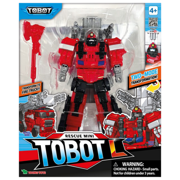 Figurină Young Toys Rescue Mini Tobot L 4+ / Red photo 4