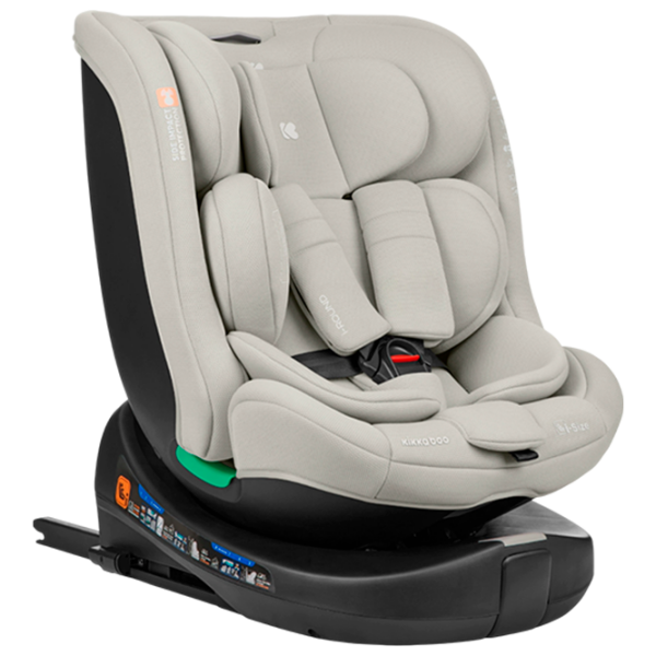Scaun auto Kikka Boo i-Round 31002100072 Light Gray 0 luni - 12 ani, 36 kg photo 1