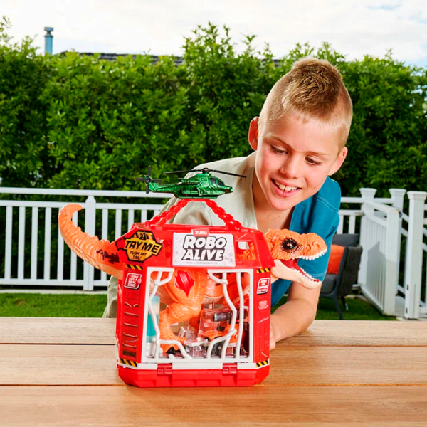 Jucărie interactivă Zuru Roboalive Dino Escape 71127 Orange Pentru copii, 3+ photo 6