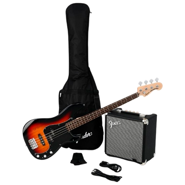 Chitară bas electrică Fender Squier Affinity Series Precision PJ LF Pack Bass
Sunburst , 4/4 photo 1