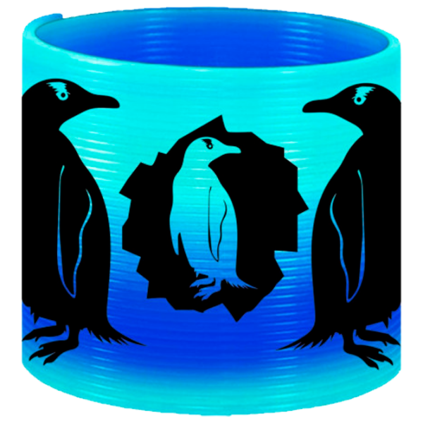Интерактивная игрушка Deluxebase Spring Slinky Penguin 37426D Синий Для детей, 3+ photo 2