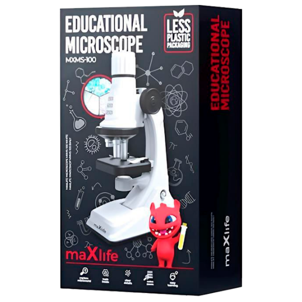Microscop Maxlife MXMS-100 White Pentru copii, 6+ photo 1