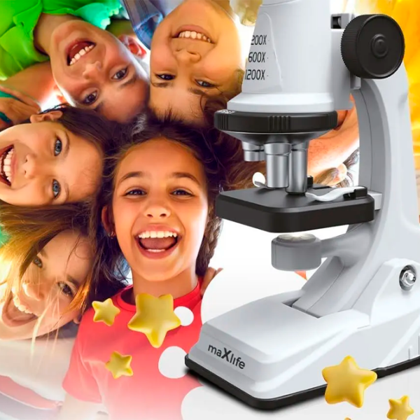 Microscop Maxlife MXMS-100 White Pentru copii, 6+ photo 5