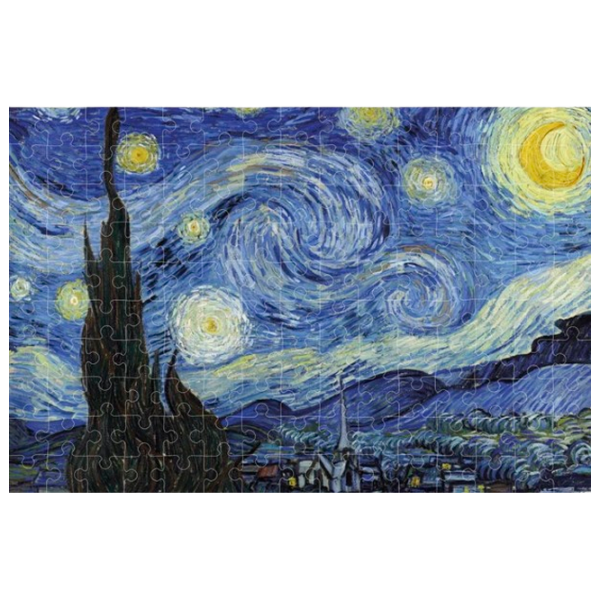 Puzzle Londji Starry Night Van Gogh (PZ049) Numărul de piese: 150, Vârsta recomandată: 6+ photo 1