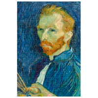 Puzzle Londji Self-Portrait Van Gogh (PZ054) Numărul de piese: 150, Vârsta recomandată: 6+