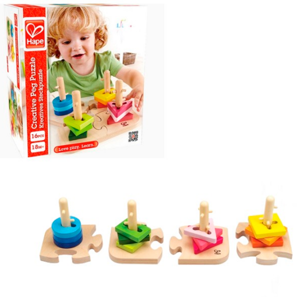 Развивающий набор Hape E0411 Бежевый Для детей, 1.5+ photo 2