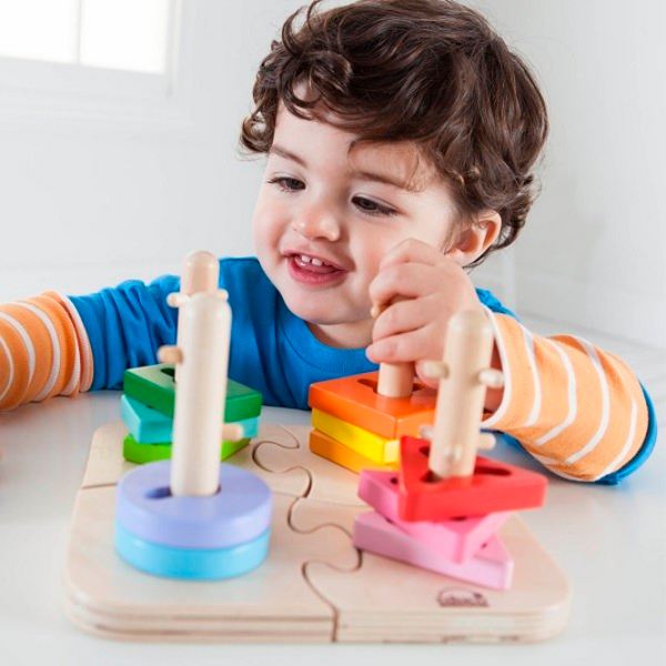 Развивающий набор Hape E0411 Бежевый Для детей, 1.5+ photo 4