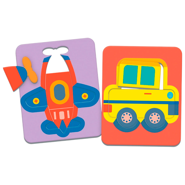 Joc educativ Clementoni Mijloace de transport 16718 Multicolor Pentru copii, 2+ photo 1