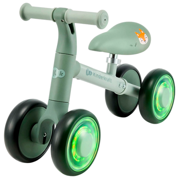 Bicicletă fără pedale KinderKraft CUTIE FLASH 5.9" Green Black Metal / Pentru copii photo 1