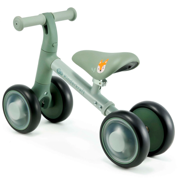 Bicicletă fără pedale KinderKraft CUTIE FLASH 5.9" Green Black Metal / Pentru copii photo 2