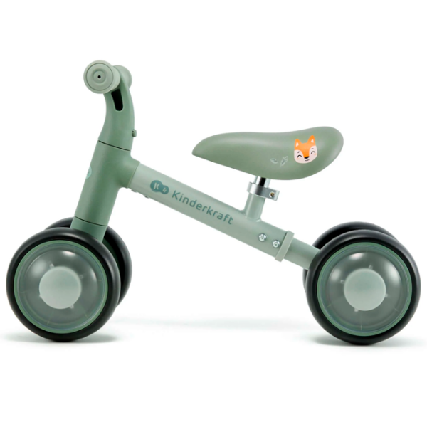 Bicicletă fără pedale KinderKraft CUTIE FLASH 5.9" Green Black Metal / Pentru copii photo 7