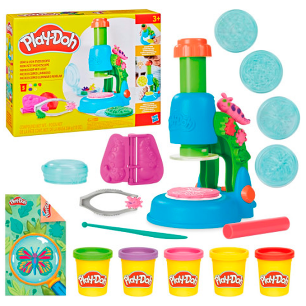 Интерактивная игрушка Play-Doh Wonder Glow Microscope G0494 Синий Для детей, 3+ photo 3