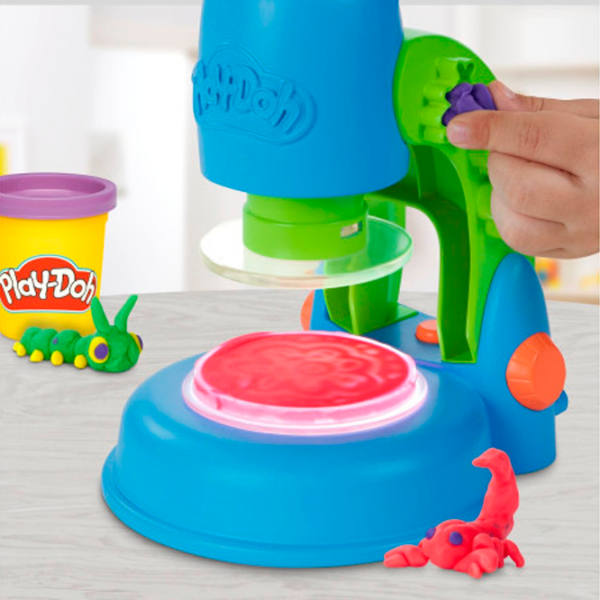 Интерактивная игрушка Play-Doh Wonder Glow Microscope G0494 Синий Для детей, 3+ photo 5
