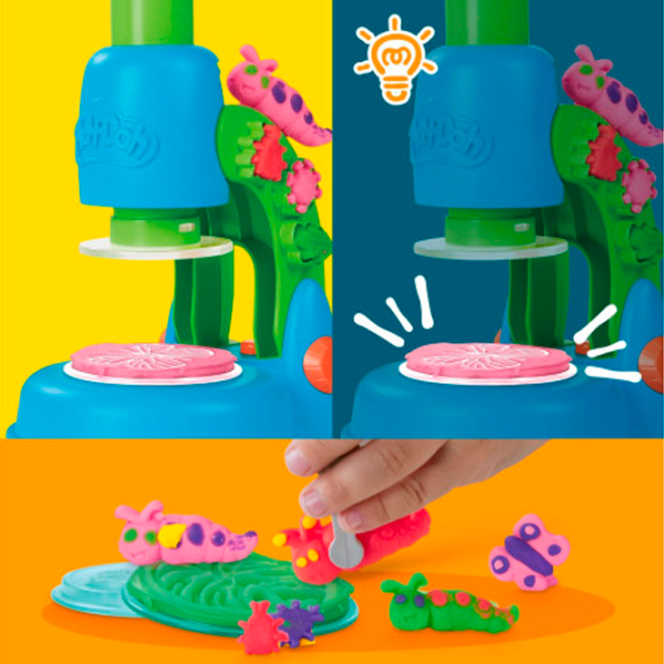 Интерактивная игрушка Play-Doh Wonder Glow Microscope G0494 Синий Для детей, 3+ photo 6