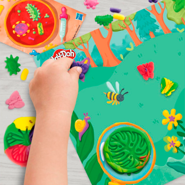 Интерактивная игрушка Play-Doh Wonder Glow Microscope G0494 Синий Для детей, 3+ photo 9