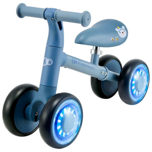 Bicicletă fără pedale KinderKraft CUTIE FLASH 5.9" Blue Black Metal / Pentru copii photo 1