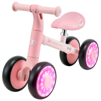 Bicicletă fără pedale KinderKraft CUTIE FLASH 5.9" Pink Black Metal / Pentru copii