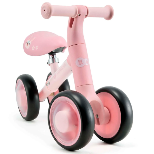 Bicicletă fără pedale KinderKraft CUTIE FLASH 5.9" Pink Black Metal / Pentru copii photo 5