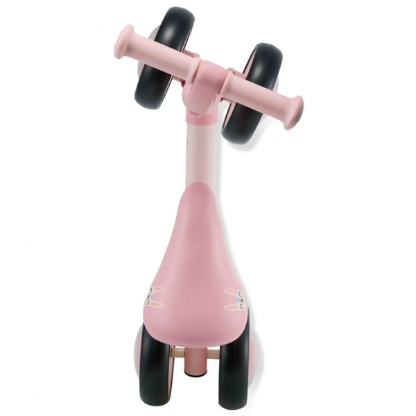 Bicicletă fără pedale KinderKraft CUTIE FLASH 5.9" Pink Black Metal / Pentru copii photo 6