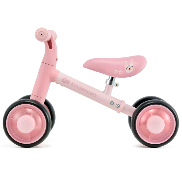 Bicicletă fără pedale KinderKraft CUTIE FLASH 5.9" Pink Black Metal / Pentru copii photo 7