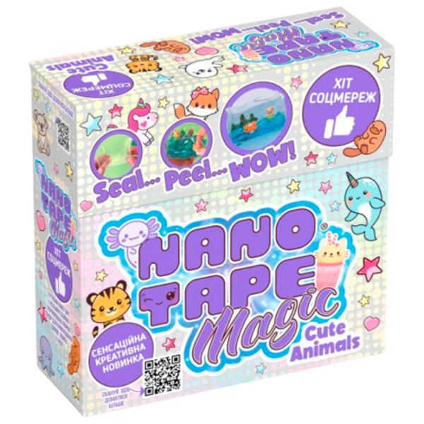Set de creație Nano Tape Magic Classic - Cute Animals 98662 Violet Pentru copii, 6+ photo 1