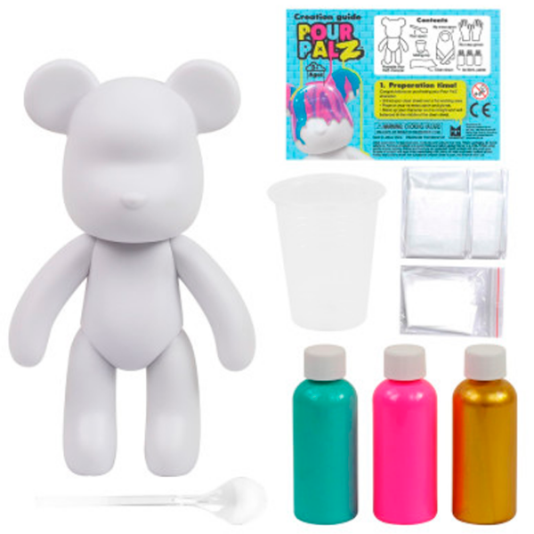 Set de creație Pour Palz Paint Bear Golden Dream GSG08661 White Pentru copii, 5+ photo 2
