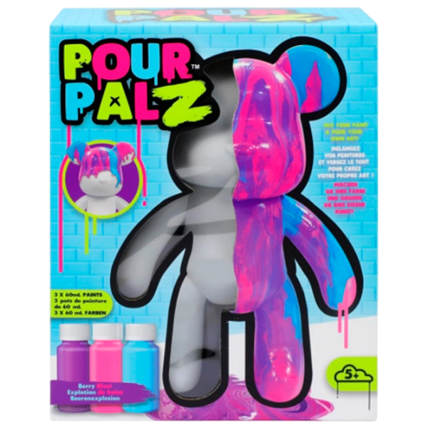 Set de creație Pour Palz Paint Bear Berry Blast GSG08662 White Pentru copii, 5+ photo 1