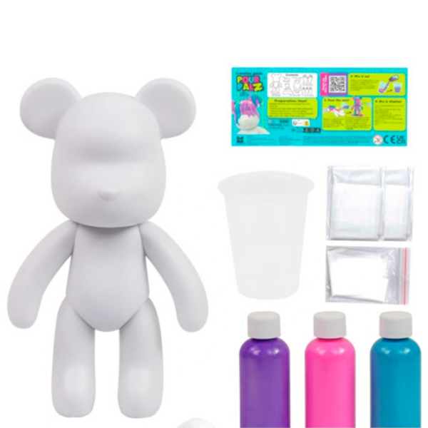 Set de creație Pour Palz Paint Bear Berry Blast GSG08662 White Pentru copii, 5+ photo 2