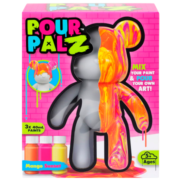 Set de creație Pour Palz Paint Bear Mango Magic GSG08663 Violet Pentru copii, 5+ photo 1