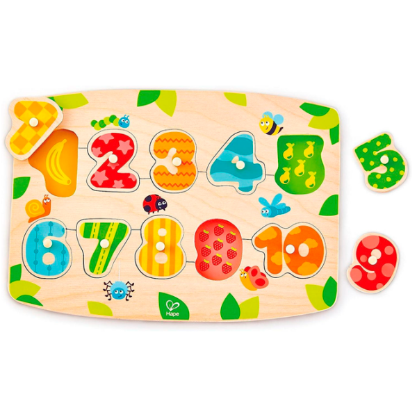Развивающий набор Hape Цифры E1404 Бежевый Для детей, 1+ photo 1