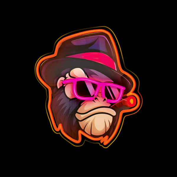 Lampă LED Forever Light Neon ART Gangsta Monkey Multicolor USB photo 2