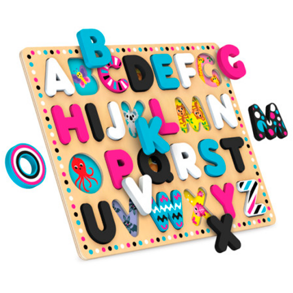 Joc educativ Kids Hits Wooden ABC KH20/025 Beige Pentru copii, 3+ photo 4