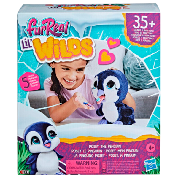 Интерактивная игрушка FurReal Lil' Wilds Posey the Penguin F3512 Синий Для детей, 4+ photo 1