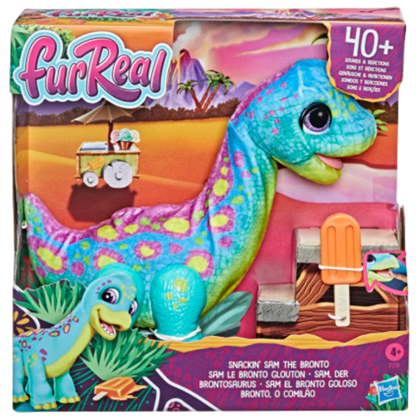 Jucărie interactivă FurReal Friends Snackin' Sam The Bronto F1739 Multicolor Pentru copii, 4+ photo 1