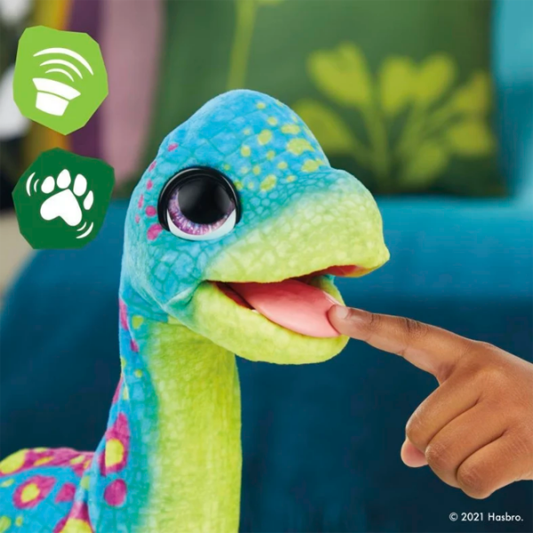 Jucărie interactivă FurReal Friends Snackin' Sam The Bronto F1739 Multicolor Pentru copii, 4+ photo 4