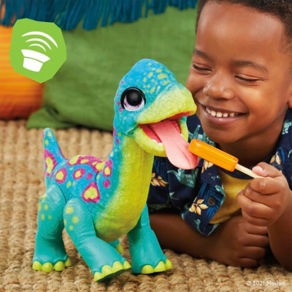 Jucărie interactivă FurReal Friends Snackin' Sam The Bronto F1739 Multicolor Pentru copii, 4+ photo 6