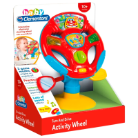 Jucărie interactivă Clementoni Turn and Drive Activity Wheel 17241 Red Pentru băieți, 10+ luni