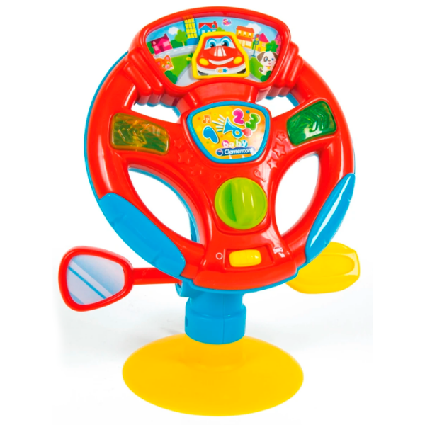 Jucărie interactivă Clementoni Turn and Drive Activity Wheel 17241 Red Pentru băieți, 10+ luni photo 3