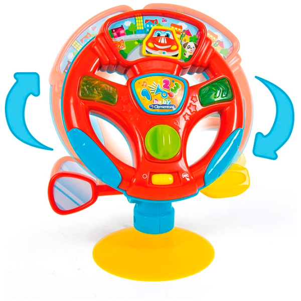 Jucărie interactivă Clementoni Turn and Drive Activity Wheel 17241 Red Pentru băieți, 10+ luni photo 4