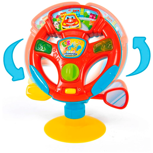 Jucărie interactivă Clementoni Turn and Drive Activity Wheel 17241 Red Pentru băieți, 10+ luni photo 5