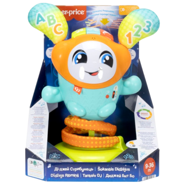 Jucărie interactivă Fisher-Price Dj Bouncin' Beats HYR71 Orange Pentru copii, 36 luni photo 1