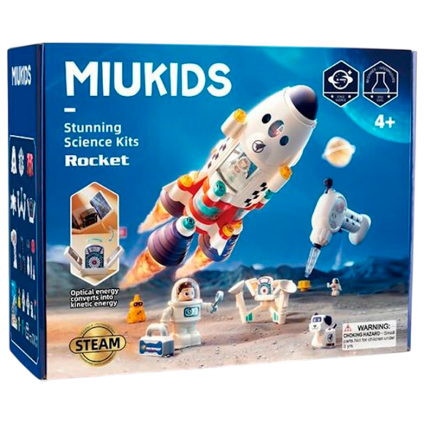 Игровой набор Hola Toys Miukids Космическая ракета ME8983 Белый Для детей, 4+ photo 1