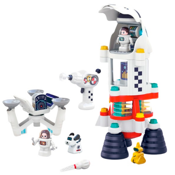 Игровой набор Hola Toys Miukids Космическая ракета ME8983 Белый Для детей, 4+ photo 3
