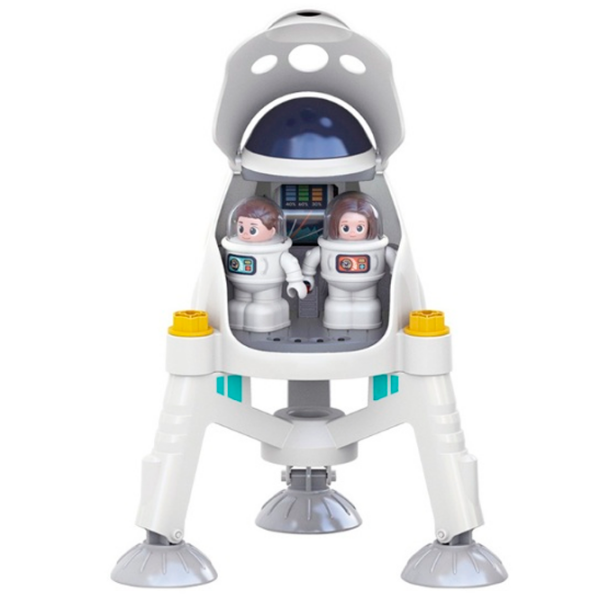 Игровой набор Hola Toys Miukids Космическая ракета ME8983 Белый Для детей, 4+ photo 6