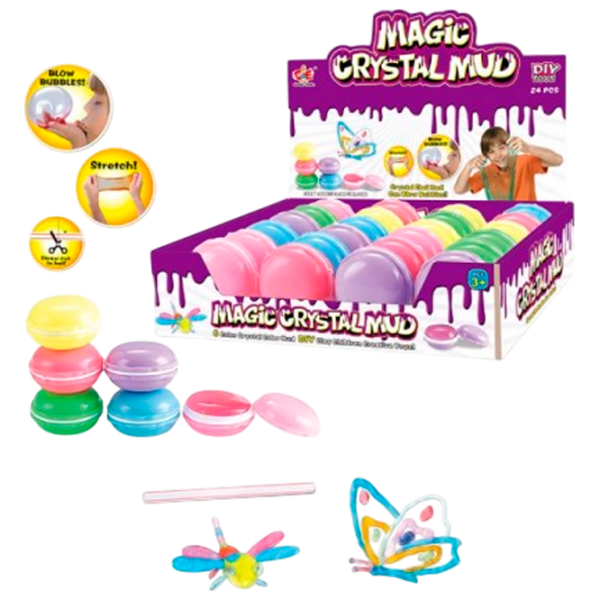 Креативный набор Optmarket Magic Crystal Mud Разноцветный Для детей, 3+ photo 1