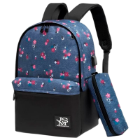 Ghiozdan pentru copii 4Play JMS Black
Blue Flowers 